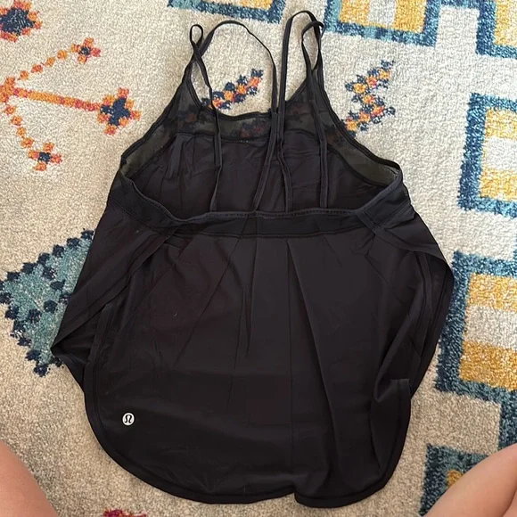 Strappy black lululemon tank - Picture 2 of 2